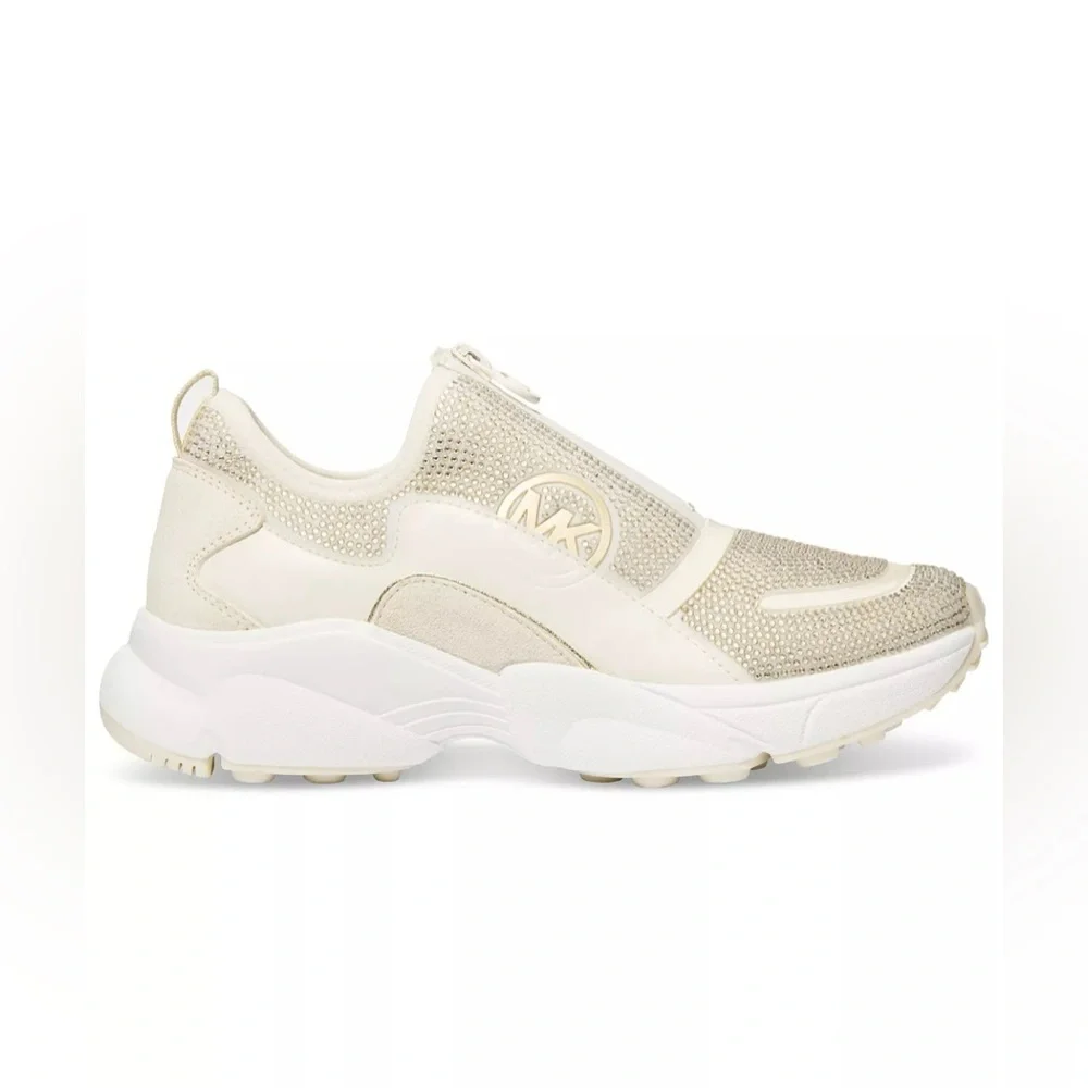 🆕 MICHAEL KORS Sami Zip Trainer Sneakers, Size 7 - Picture 8 of 10